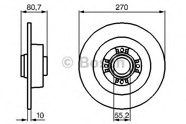 Диск гальмівний SKF арт. 0986479196