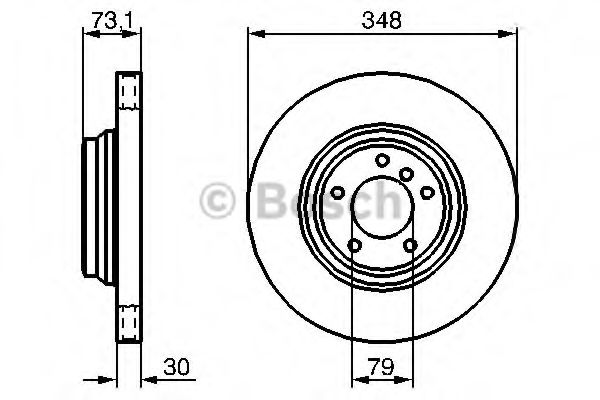 Диск гальмівний BMW 3(90-93) 348mm F 