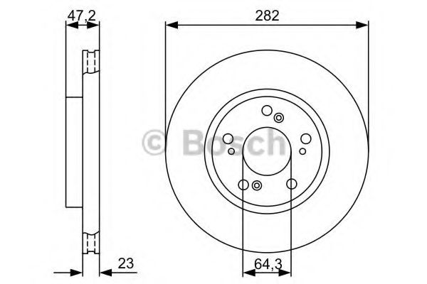 Гальмівний диск BLUEPRINT арт. 0986479365