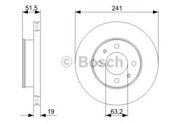 Диск гальмівний HYUNDAI Accent ''1.5-1.6 ''99-05 BREMBO арт. 0986479377