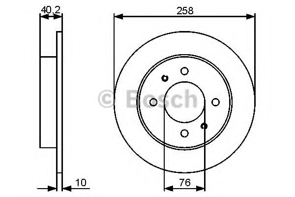 ДИСК ГАЛЬМIВНИЙ ЗАДНIЙ BREMBO арт. 0986479484