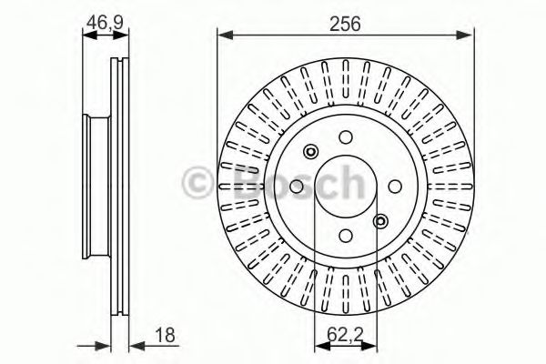 ДИСК ГАЛЬМIВНИЙ ПЕРЕДНIЙ BLUEPRINT арт. 0986479577