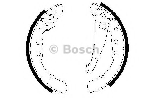 0986487281 BOSCH Гальмівні колодки до барабанів BS531 TEXTAR арт. 0986487281