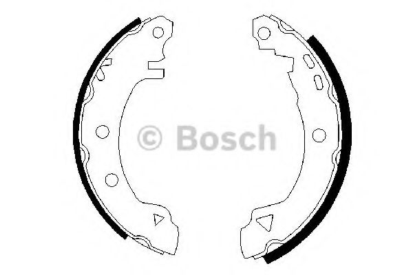 BOSCH щоки гальмівні задн. CITROEN AX 87-97 RENAULT 19, Rapid ABS арт. 0986487289