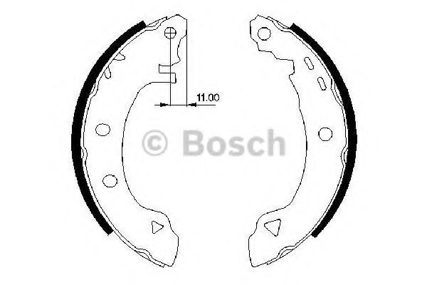 BOSCH FIAT щоки гальмівні 203X39 BRAVO,MAREA ABE арт. 0986487295