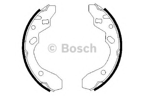 Колодки гальмівні барабан MAZDA 323 ''>>00 BLUEPRINT арт. 0986487417