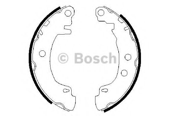 0986487550 BOSCH Гальмівні колодки до барабанів BS800 TRW арт. 0986487550