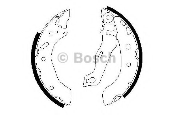 BOSCH FORD щоки гальмівні FIESTA,KA,PUMA 96- (180*32) BREMBO арт. 0986487553