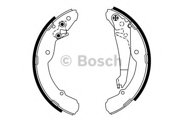 0986487555 BOSCH Гальмівні колодки до барабанів BS805 ABS арт. 0986487555