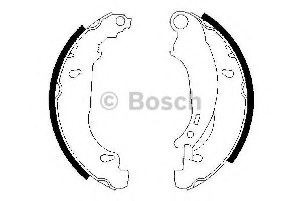 BOSCH щоки гальмівні Peugeot 206 98- LPR арт. 0986487568