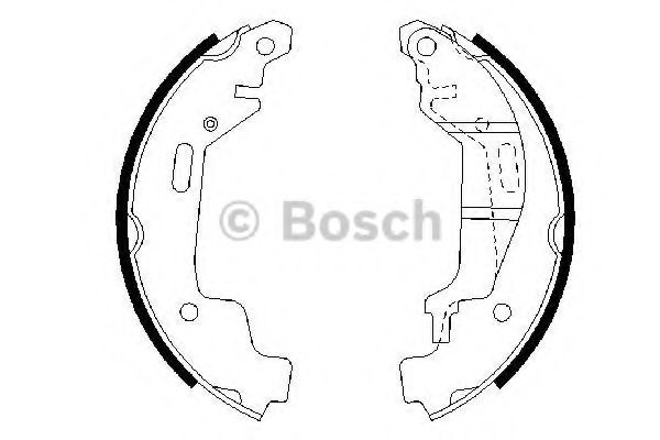 BOSCH гальмівні щоки  AGILA 06/00- (180X26) JURID арт. 0986487576