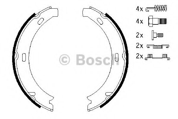 Колодки гальмівні барабан MB E-Class (W210,S210) -03 -' DELPHI арт. 0986487584