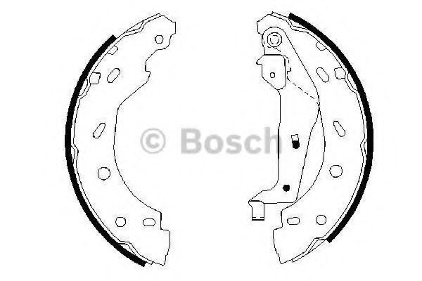 0986487600 BOSCH Гальмівні колодки до барабанів BS840 TOKO CARS арт. 0986487600