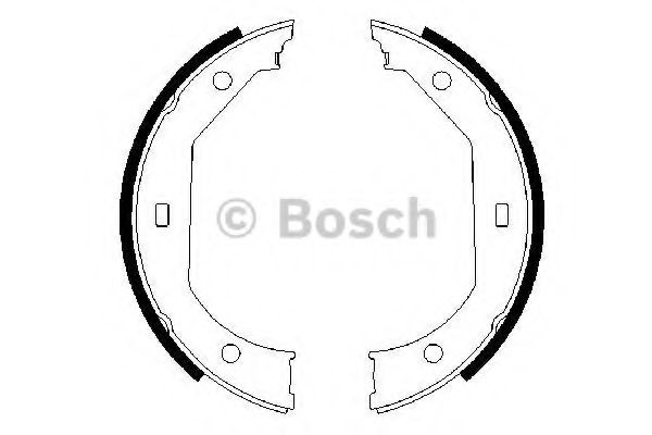 0986487607 BOSCH Гальмівні колодки до барабанів (HB) BS845 ABS арт. 0986487607