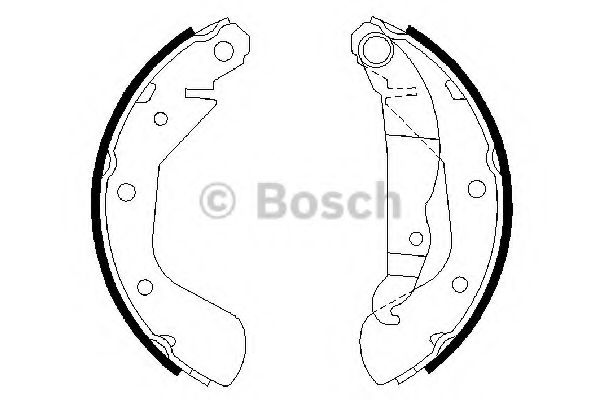 BOSCH Щоки гальмівні ASTRA, CORSA 92- (200*28) ROADHOUSE арт. 0986487613