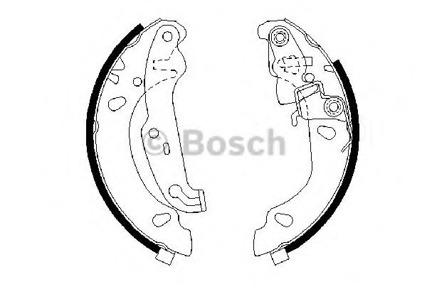 BOSCH FORD щоки гальмівні Fiesta 95- HERTHBUSSJAKOPARTS арт. 0986487624