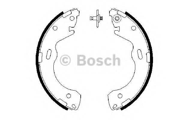 BOSCH MAZDA гальмівні колодки задн.626  -02 TRW арт. 0986487654