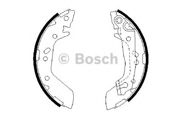 BOSCH HYUNDAI щоки гальмівні Accent -05 NIPPARTS арт. 0986487655