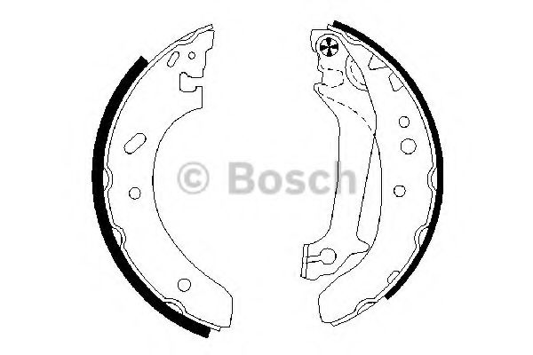 BOSCH щоки гальм. FORD Escort 95- ABS арт. 0986487674