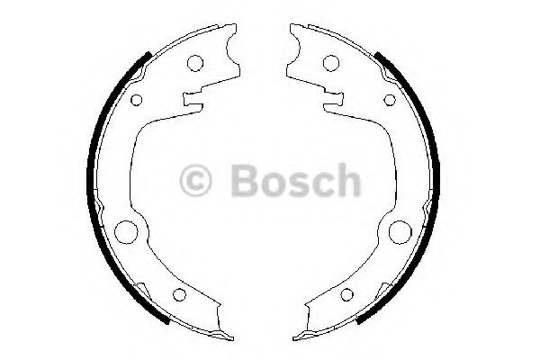 Гальмівні колодки, барабанні BREMBO арт. 0986487679