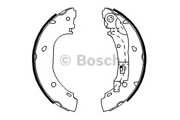 BOSCH щоки гальм. задні Citroen Jumper 02- BREMSI арт. 0986487701