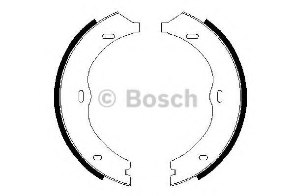 BOSCH щоки ручного гальма (d 186мм) DB Vito 03- ZIMMERMANN арт. 0986487718