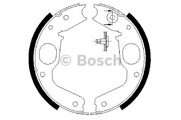 0986487719 BOSCH Гальмівні колодки до барабанів (HB) BS939 REMSA арт. 0986487719