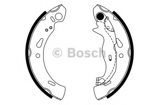 BOSCH FORD щоки гальмівні задні 200*32 Fiesta 08-. ABE арт. 0986487753