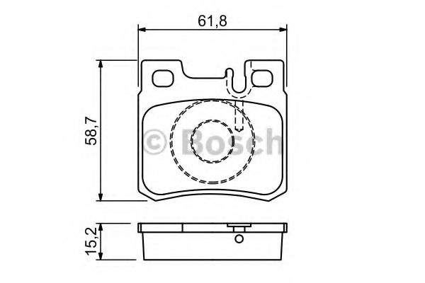 Колодки гальмівні дискові MB C-E-SL-SLK-Class -01 BREMBO арт. 0986490260