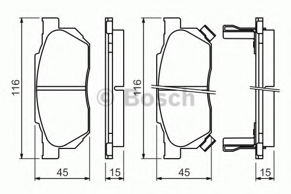 ГАЛЬМІВНІ КОЛОДКИ, ДИСКОВІ ROADHOUSE арт. 0986490440