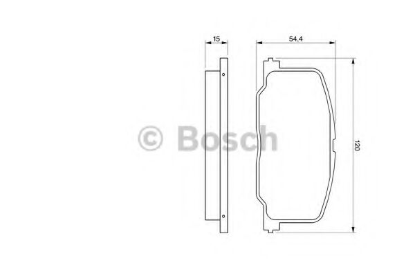 BOSCH гальмівні колодки TOYOTA ABE арт. 0986493720