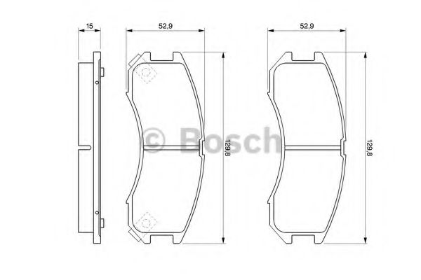 BOSCH гальмівні колодки FORDMAZDA ROADHOUSE арт. 0986493790