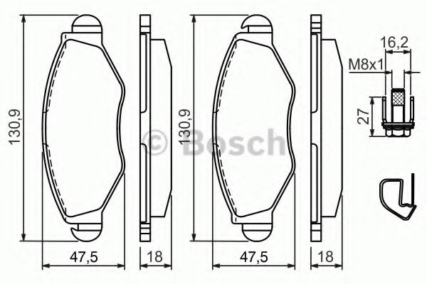 ГАЛЬМІВНІ КОЛОДКИ ABE арт. 0986494039