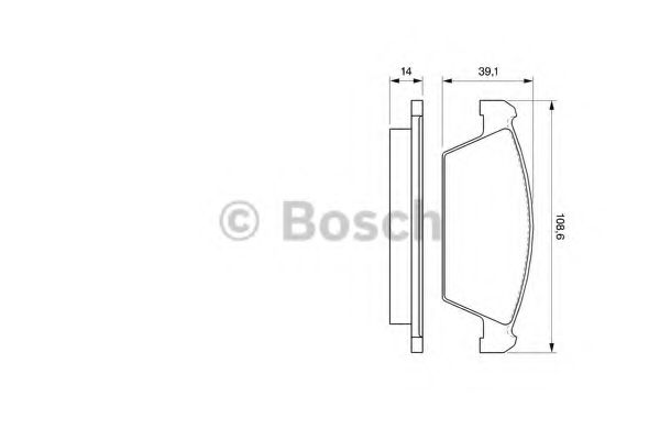 BOSCH DAEWOO гальмівні колодки передн.Tico 95- BLUEPRINT арт. 0986494066