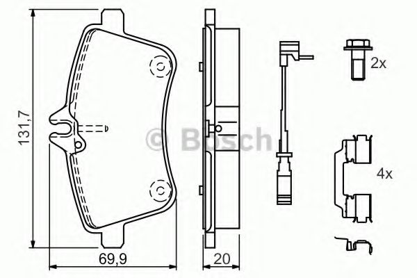 ГАЛЬМІВНІ КОЛОДКИ METELLI арт. 0986494085