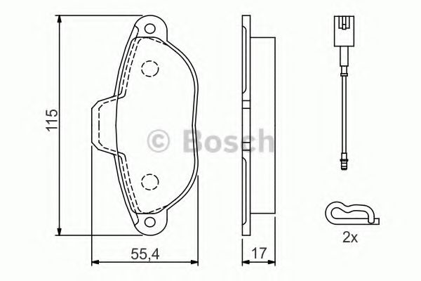 Колодки гальмівні дискові FIAT/FORD/LANCIA 500/Panda/Punto/Ka ''F ''07>> BLUEPRINT арт. 0986494115