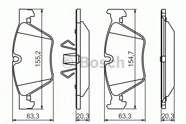 ГАЛЬМІВНІ КОЛОДКИ BMW арт. 0986494117