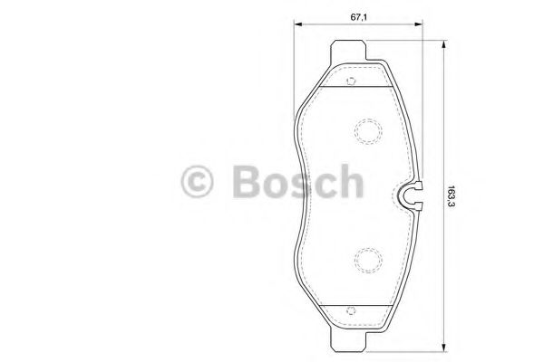 0986494121 BOSCH Гальмівні колодки до дисків BP1031 LPR арт. 0986494121