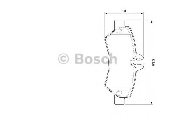 0986494123 BOSCH Гальмівні колодки до дисків RIDER арт. 0986494123