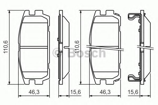 Гальмівні колодки, дискові AUTOX арт. 0986494137