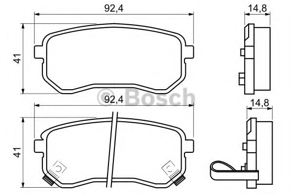 ДИСКОВI КОЛОДКИ ЗАДНI JAPANPARTS арт. 0986494145