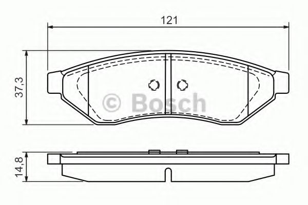 ДИСКОВI КОЛОДКИ ЗАДНI BLUEPRINT арт. 0986494172