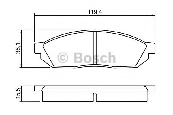 Гальмівні колодки, дискові BREMBO арт. 0986494208