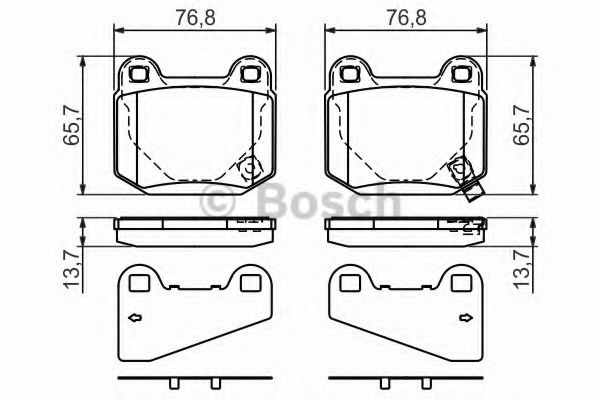 Колодки гальмівні MITSUBISHI/NISSAN/SUBARU Lancer Evo/350/Impreza 