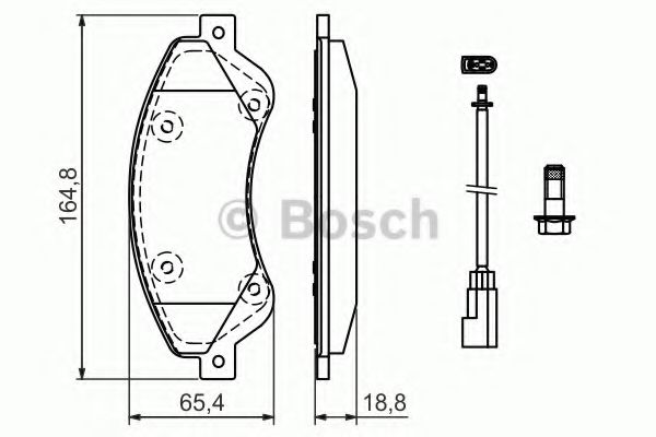 ГАЛЬМІВНІ КОЛОДКИ ДИСКОВІ ABS арт. 0986494236