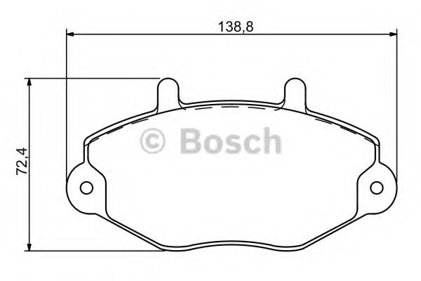 BOSCH FORD гальмівні колодки передні Transit 94- VALEO арт. 0986494287