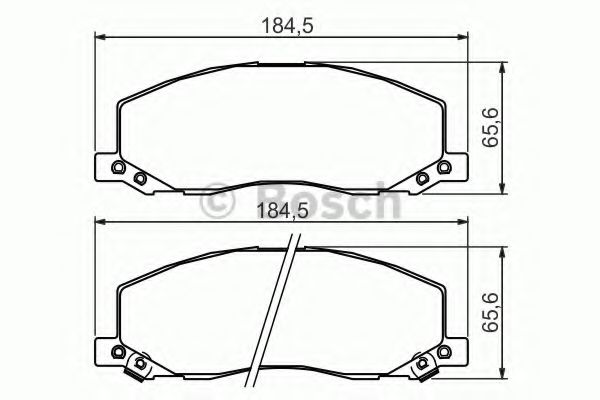 BOSCH гальмівні колодки передн. Opel Insignia 08- ABS арт. 0986494298