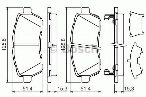 КОМПЛ НАКЛ ДЛЯ ТОРМКОЛОДОК ABS арт. 0986494321