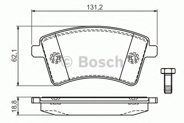 Гальмiвнi колодки дисковi FERODO арт. 0986494332