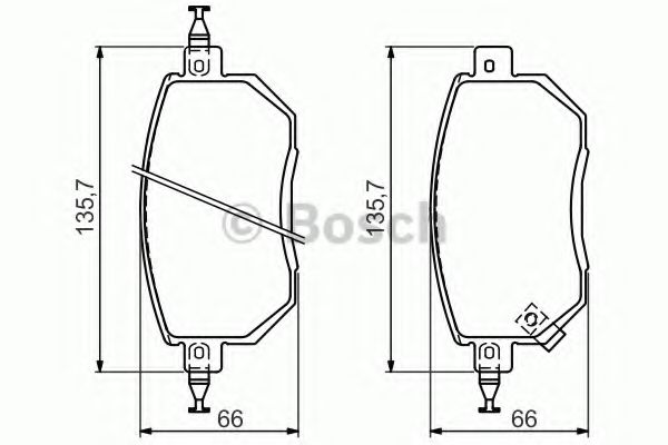 Колодки гальмівні дискові INFINITY/NISSAN FX35/Altima/Maxima ''F ''3,5 ''01>> BLUEPRINT арт. 0986494366